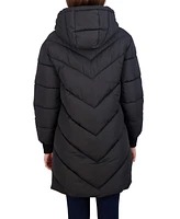 Sebby Juniors' 3/4 Puffer Jacket with Hood