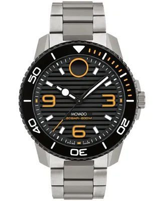 Movado Men's Bold Titanium Sport Swiss Quartz Titanium Watch 45mm