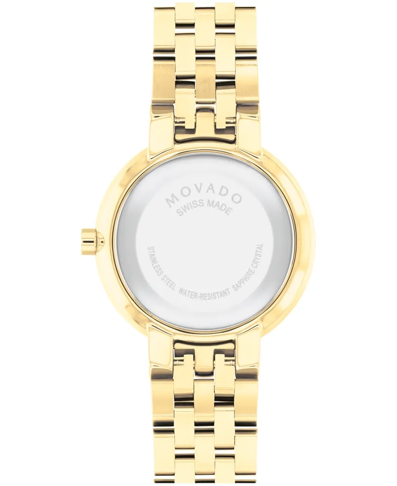 Movado Women's Museum Classic Swiss Quartz Yellow Pvd Watch 30mm - Gold