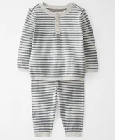 Little Planet by Carter's Baby Boys or Girls 2-Pc. Striped Organic Cotton Sweater Knit Top & Bottom Set