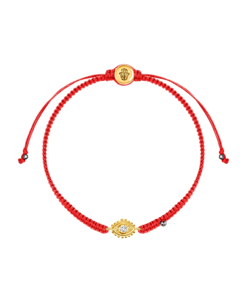 Karma and Luck Powerful Protection - Hematite Gold Evil Eye Red String Bracelet