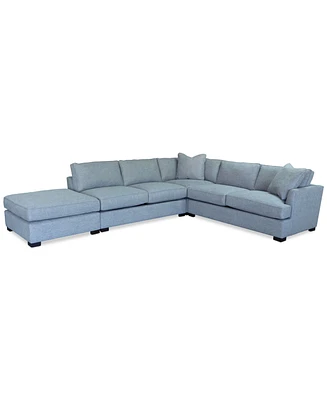 Nightford 143" 4-Pc. Fabric L Sectional, Created for Macy's