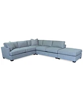 Nightford 143" 4-Pc. Fabric L Sectional, Created for Macy's