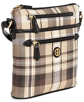 Giani Bernini Plaid North South Crossbody, Created for Macy's