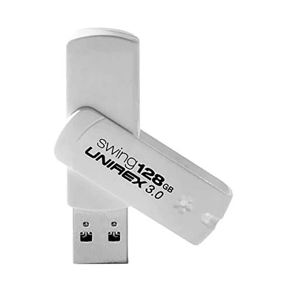 128GB Usb 3.0 Swing Flash Drive - White