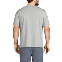 Lands' End Big & Tall Short Sleeve Super-t Henley