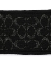 Coach Women's Metallic Signature Logo Headband