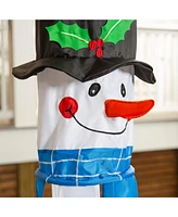 Evergreen Sculpted Snowman Windsock