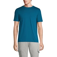 Lands' End Men's Short Sleeve Cotton Supima Tee With Pocket