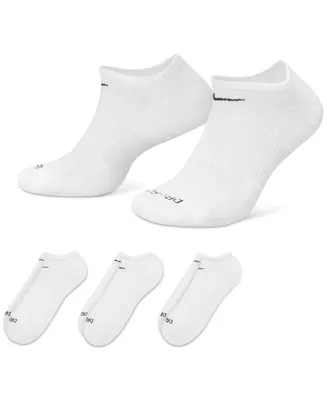 Nike Unisex Everyday Plus Cushion Training No-Show Socks 3 Pairs