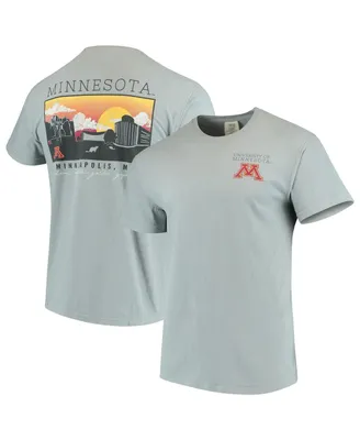 Men's Gray Minnesota Golden Gophers Team Comfort Colors Campus Scenery T-shirt