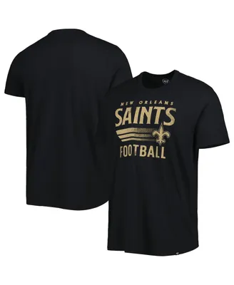 Men's '47 Brand Black New Orleans Saints Wordmark Rider Franklin T-shirt