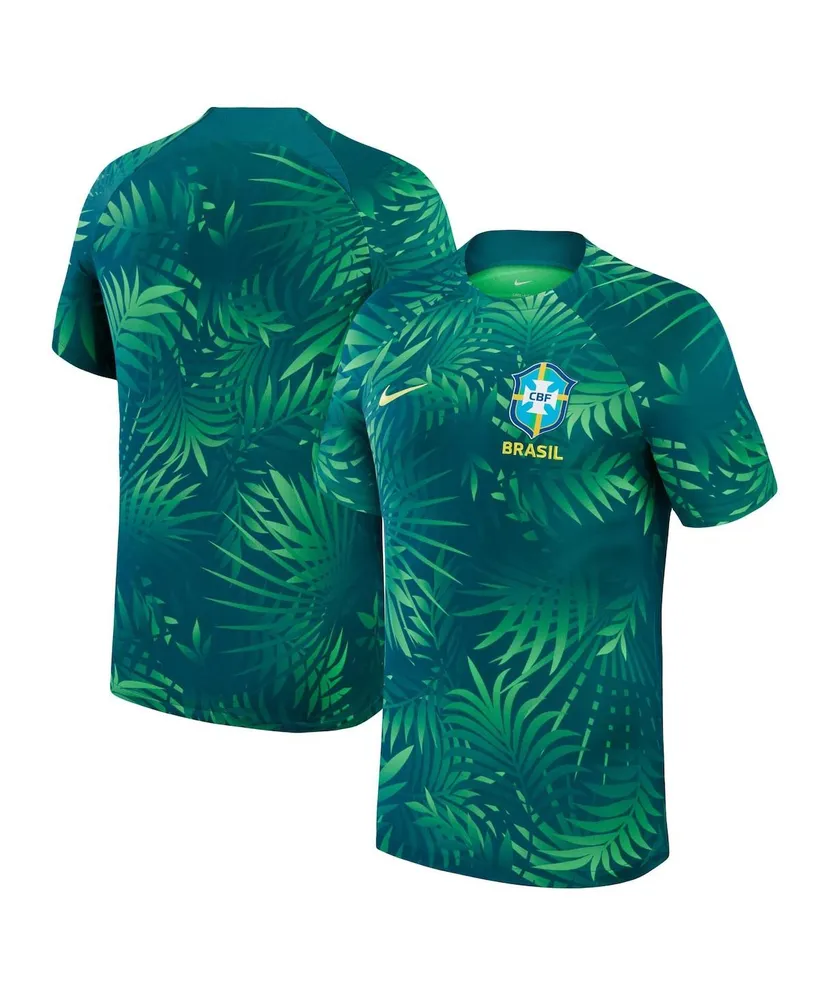 Men's Nike Green Brazil Women's National Team 2023 Academy Pro Pre-Match Jersey