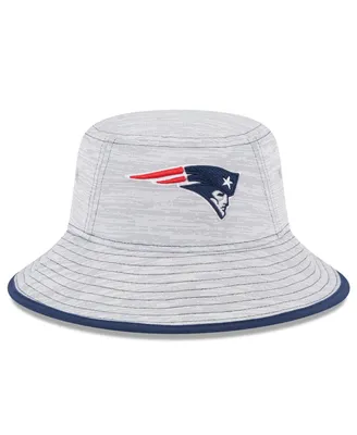 Men's New Era Gray New England Patriots Game Bucket Hat