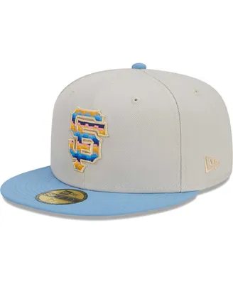 Men's New Era Natural San Francisco Giants Beach Front 59FIFTY Fitted Hat