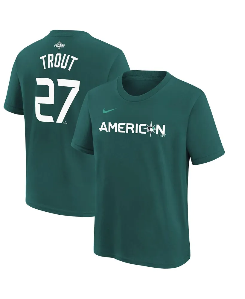 Mike Trout American League 2023 MLB All Star Game Teal Jersey