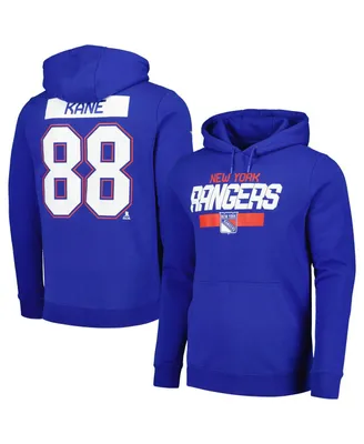 Men's LevelWear Patrick Kane Blue New York Rangers Name and Number Pullover Hoodie