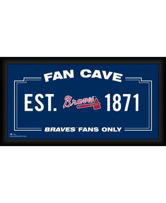 Atlanta Braves Framed 10" x 20" Fan Cave Collage