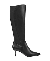 French Connection Women's Logan Leather Pointed Toe Knee High Boots