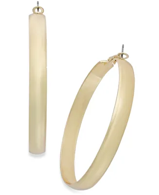 I.n.c. International Concepts Gold-Tone Large Flat Hoop Earrings, 2.5