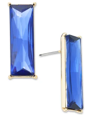 I.n.c. International Concepts Gold-Tone Crystal Rectangle Earrings, Created for Macy's
