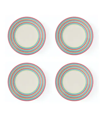 Kit Kemp for Spode Calypso 4 Piece Salad Plates Set, Service for 4