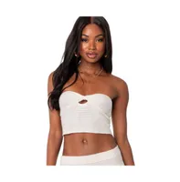 Women's Kiera twist front knit tube top