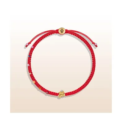 Karma and Luck Serene Soul - Chakra Red String Om Charm Bracelet