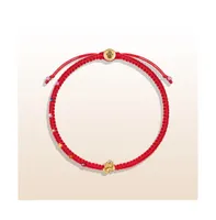 Karma and Luck Serene Soul - Chakra Red String Om Charm Bracelet