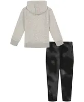 Under Armour Little Boys Lino Wave Lock-Up Hoodie and Joggers Set