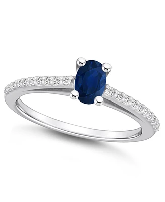 Macy's Sapphire (5/8 Ct. t.w.) and Diamond (1/6 Ring