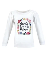 Hudson Baby Toddler Girls Long Sleeve T-Shirts World