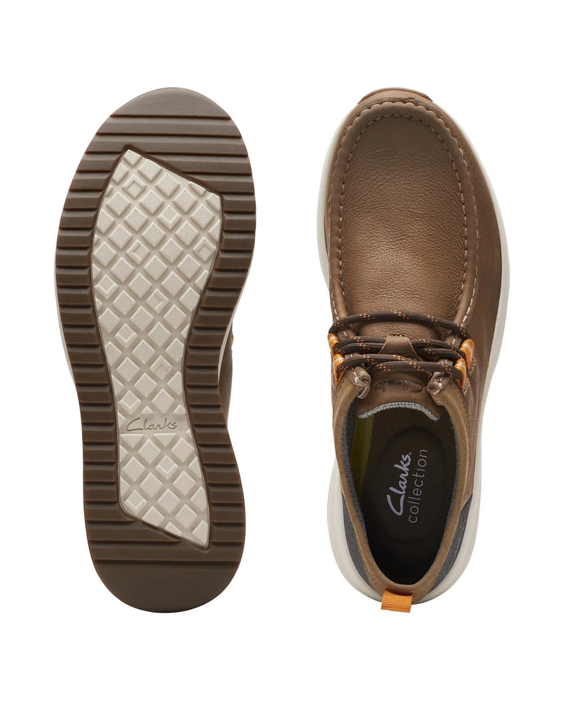 Clarks Men's Collection Wellman Moc Leather Lace Up Shoes