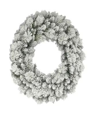 Puleo 32" Flocked Spruce Wreath