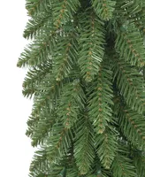 Puleo 4' Pre-Lit Artificial Alpine Pencil Tree