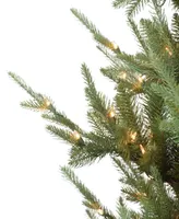 Puleo 6.5' Pre-Lit Hillside Spruce Artificial Tree