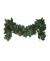 Puleo 6' x 9" Garland with Magnolia Leaves