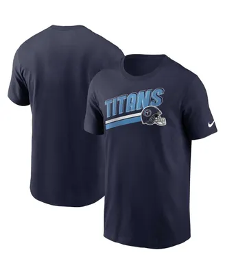 Men's Nike Navy Tennessee Titans Essential Blitz Lockup T-shirt
