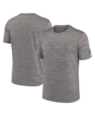 Men's Nike Heather Charcoal Green Bay Packers 2023 Sideline Alternate Logo Performance T-shirt