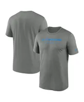 Men's Nike Heather Gray Los Angeles Chargers Sideline Legend Performance T-shirt