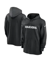 Men's Nike Black Las Vegas Raiders 2023 Sideline Performance Hooded Top