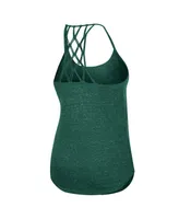 Women's Colosseum Green Michigan State Spartans Glenda Macrame Racerback Scoop Neck Tank Top