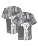 Big Boys Mitchell & Ness Darryl Strawberry White New York Mets Sublimated Player T-shirt