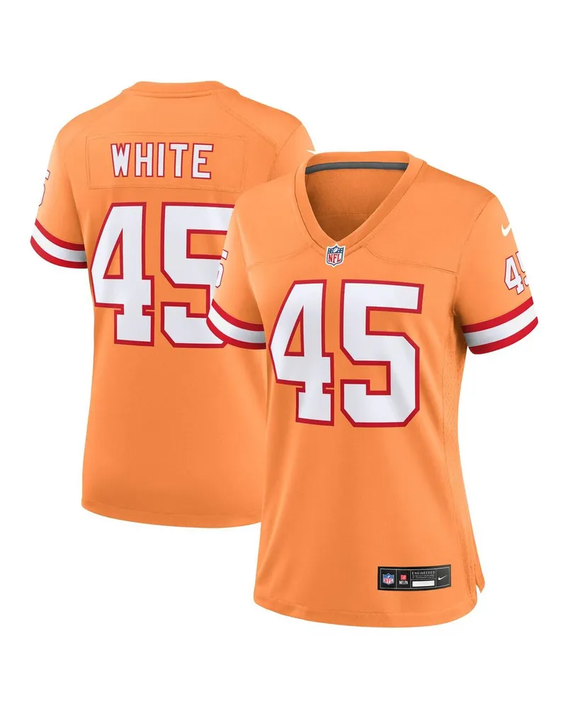 Women's Nike Devin White Orange Tampa Bay Buccaneers Throwback Game Jersey