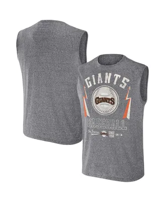 Men's Darius Rucker Collection by Fanatics Charcoal San Francisco Giants Muscle Tank Top