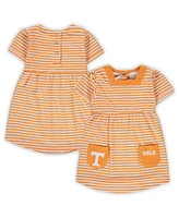 Girl's Toddler Tennessee Orange Volunteers Striped Dress with Pockets