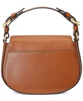 Lauren Ralph Tanner Leather Small Crossbody Bag