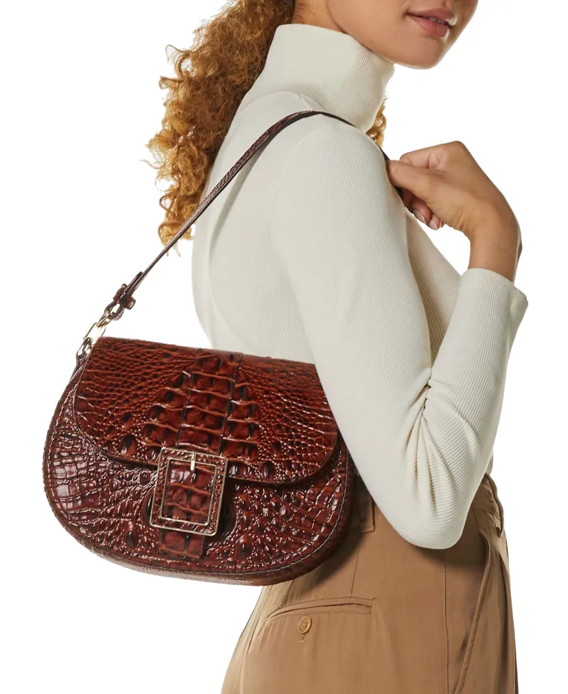 Brahmin Small Cynthia Leather Shoulder Bag