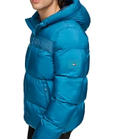 Tommy Hilfger Men's New Ghost Logo Print Puffer Jacket