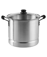 Imusa Aluminum 16 Quart Steamer and Tamalera with Glass Lid